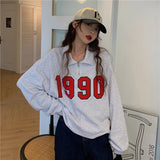 christmas outfit Dodobye Vintage 90s Half Zip Sweatshirt