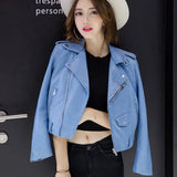 thanksgiving outfit Dodobye Fashionable Cropped PU Leather Jacket For Women Casual Autumn Slimming Short Coat Tailored To Your Body Shape