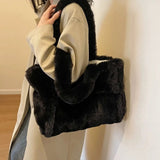 Dodobye Arden Faux Fur Plush Bag