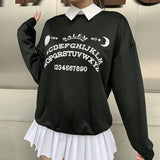 christmas outfit Dodobye Loose sweatshirt with removable collar