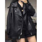 thanksgiving outfit Dodobye Maillard Leather Jacket Women's Autumn/winter Motorcycle Crop Top Black Cotton Thickened Vest Petite Size Fashion