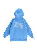 Dodobye-Simple Embroidery Print Oversized Hoodie