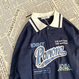 christmas outfit Dodobye Polo Pomona Vintage Collar Sweatshirt