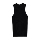 Black Friday Dodobye Halter Twist Vest Tee Women Sexy Strapless Chic Knitted High Street Sweater Fashion Harajuku Elegant Slim Elastic Female Tank