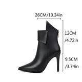 thanksgiving outfit Dodobye 2024 Design Sexy Women Ankle Boots Pointed Toe Stiletto 9.5cm Size 46 47 48 Fashion Party Dating Shoes