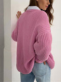 Black Friday Dodobye Casual Knitted O-neck Sweaters Women Korean Loose Solid Simple Pullover Sweater Female Autumn Chic Street Warm Soft Outwear