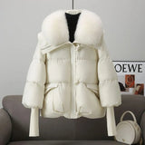 Dodobye 2025 Winter Women's Warm Coat New Thicken Fur collar Jacket Short Down cotton Loose Outwear Solid Casual Female Parkas Coats