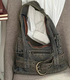 Dodobye Nyla Denim Shoulder Bag