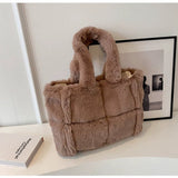 Dodobye Arden Faux Fur Plush Bag