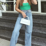 thanksgiving outfit Dodobye 2024 Autumn Winter Casual Women Jeans Fashion Streetwear Vintage Pockets Tierred High Waist Chic Ladies Long Denim Pants