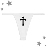 Dodobye Cute Cross Graphic Printed women's Underwear grunge Gothic aesthetic Hot sweetheart Punk Streetwear sexy comfort panties