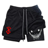 Dodobye 90s Streetwear Quick Dry Gym Beach Jogging Shorts Summer Outdoor Sportwear Men's Fitness Training Skinny Shorts Demon Print Shorts for Men