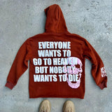 Dodobye Harajuku skull letter print streetwear hiphop hoodies women graphic y2k top oversized hoodie sweatshirt goth women clothes