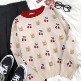 christmas outfit Dodobye Loose and versatile round neck long-sleeved tops, spring and autumn women's casual and fun sweater trends women clothing y2k