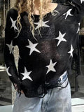 Dodobye Star Print Oversized Sweaters