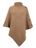 christmas outfit Dodobye Casual 7 Colors High-Neck Sweater Cape