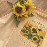 christmas outfit Dodobye Sunflower Field Vintage Sweatshirt