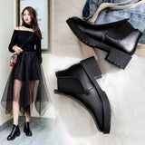 Dodobye 2025   Short Boots Low Heel Spring and Autumn New Fashion Small Leather Shoes Round Head Botas Femininas