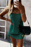 Dodobye-Fashion Sleeveless Lace-up Mini Dress