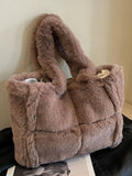 Dodobye Arden Faux Fur Plush Bag