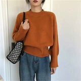 Black Friday Dodobye Autumn Cashmere Knitted Sweaters Women Winter Warm Casual Mock Neck Solid Jumpers Harajuku Loose Simple Pullovers Sweater New