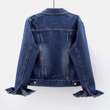 Dodobye 2025 Spring Autumn Women’s Denim Jacket Long Sleeve Overcoat Loose Denim Coat Button Outwear Jeans Jackets 5XL