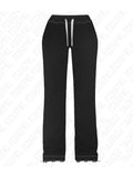 Dodobye Solid color women's harajuku casual trousers chic Y2K strap zipper crop hoodie aesthetic emo girls fall winter retro streetwear