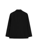 Dodobye Women Black Gothic Blazer Coat Fashion Vintage 90s Aesthetic Streetwear Harajuku Long Sleeve Suit Jacket Outerwear Top Clothing