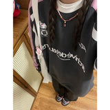 christmas outfit Dodobye Contrast Color Raglan Sweatshirt