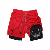 Dodobye 90s Streetwear Quick Dry Gym Beach Jogging Shorts Summer Outdoor Sportwear Men's Fitness Training Skinny Shorts Demon Print Shorts for Men