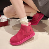 Dodobye 2025 Thick-soled snow boots  winter new style plus velvet thickened warm  bread ladies shoes big cotton shoes