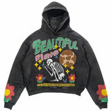 Dodobye Harajuku American Goth Hoodies Women Y2K New Goth Skull Printing Streetwear Hip Hop Couples Sweatshirt Clothes - High Quality 1226