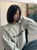 christmas outfit Dodobye Korean college style round neck sweatshirt for women INS Korean style loose top trendy k pop clothes winter clothes women