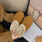 Dodobye Spring Summer Slippers Soft Flax Simple Cute Warm Home Men Women House Floor Indoor Slides Fur Cross Fat Dudu Shoes Room Flat