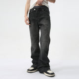 Dodobye High Street Men Flare Jeans Pants Reverse Pocket Design Fashion Personality Menwear Bottoms 2025 American Hip Hop Denim Trousers