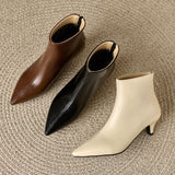 thanksgiving outfit Dodobye Elegant Female Ankle Boots 32 33 Pointed Toe Small Heels 5cm Size 47 48 Office Lady Daily Booties