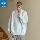 christmas outfit Dodobye American retro mohair sweater men's autumn and winter high-end coat sweater loose lazy style women clothing y2k tops emo