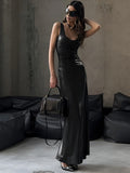 Dodobye Sexy Slim Fit Tank Long Dress