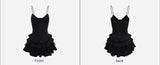 Dodobye Black Corset Top Tiered Skirt Homecoming Dress Party Dress (PRE-ORDER)