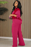 Dodobye Contrast Shirt Long Pants Suits