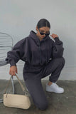 Dodobye Drawstring Hoodie Crop Top & Jogger Pants