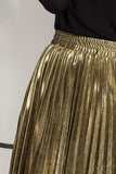 Dodobye Glitter Pleated Midi Skirt