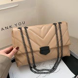 Dodobye New Casual Chain Crossbody Bags For Women Fashion Simple Shoulder Bag Ladies Designer Handbags PU Leather Messenger Bags