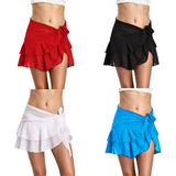 Dodobye 4 Color Beach Skirt Women Summer Style Sexy Swimwear See Through Skirt Beach Swimsuit Bandage Beachwear Female Bathing Skirt