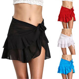 Dodobye 4 Color Beach Skirt Women Summer Style Sexy Swimwear See Through Skirt Beach Swimsuit Bandage Beachwear Female Bathing Skirt