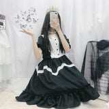 Dodobye Summer Japanese Lolita Vintage dress lolita dress female soft girl wind cute fungus lace dress short sleeve dress cute