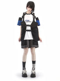 Dodobye Baseball Girl'S Docking Long Shirt &Amp; Strap Dress &Amp; T-Shirt &Amp; Vest &Amp; Half Pants