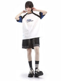 Dodobye Baseball Girl'S Docking Long Shirt &Amp; Strap Dress &Amp; T-Shirt &Amp; Vest &Amp; Half Pants