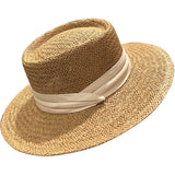 Dodobye Internet Celebrity Ins Travel Wide Brim Flat Top Japanese Style Straw Hat
