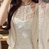 dress to impress Ruyi Important Date Qing Pure Beauty Careful Machine Lace Sling Dress 2024